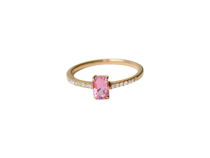 Rosa Malava 18K Gold Ring w. Diamonds & Sapphire
