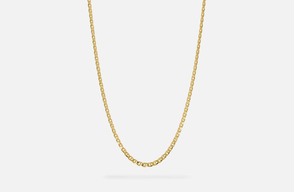 IX Curb Marina Gold Plated Necklace