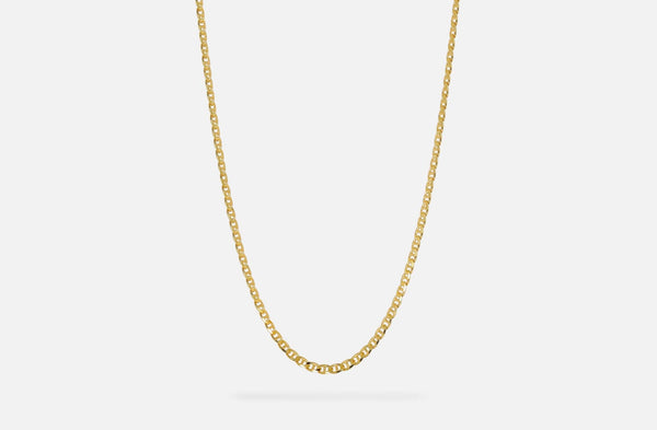 IX Curb Marina Gold Plated  Necklace