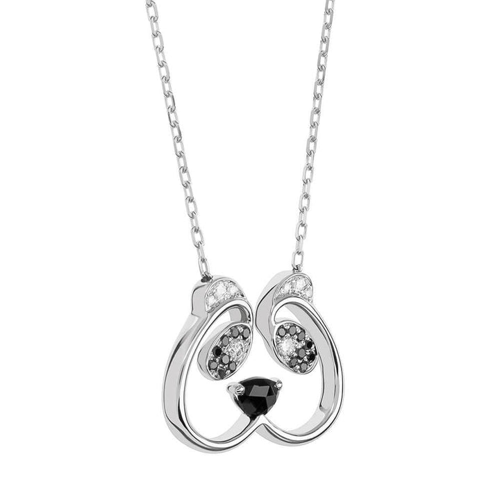 ANIMAUX Sweetie 18K Gold Necklace w. Diamond & Spinel