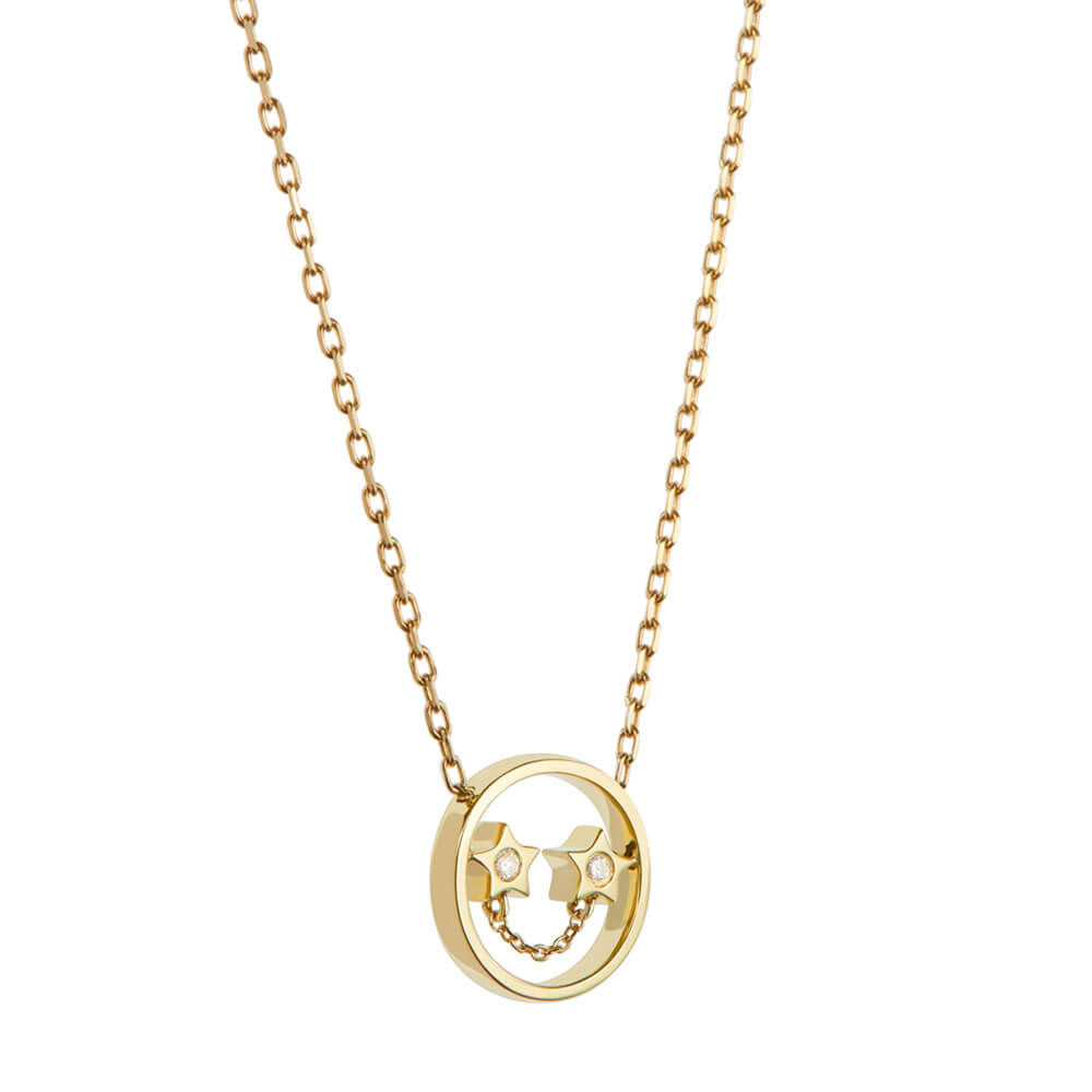 PETIT Beck 14K Gold Necklace w. Diamond