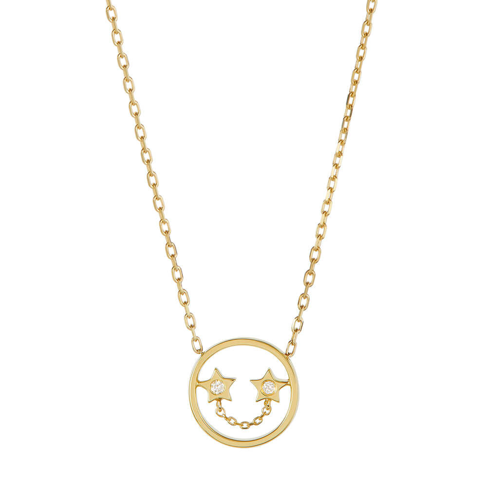 PETIT Beck 14K Gold Necklace w. Diamond