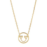 PETIT Jen 14K Gold Necklace w. Diamond