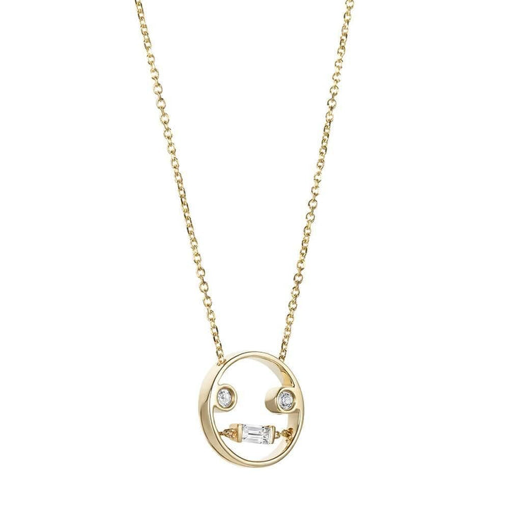 PETIT Lei 14K Gold Necklace w. Diamond & Topaz