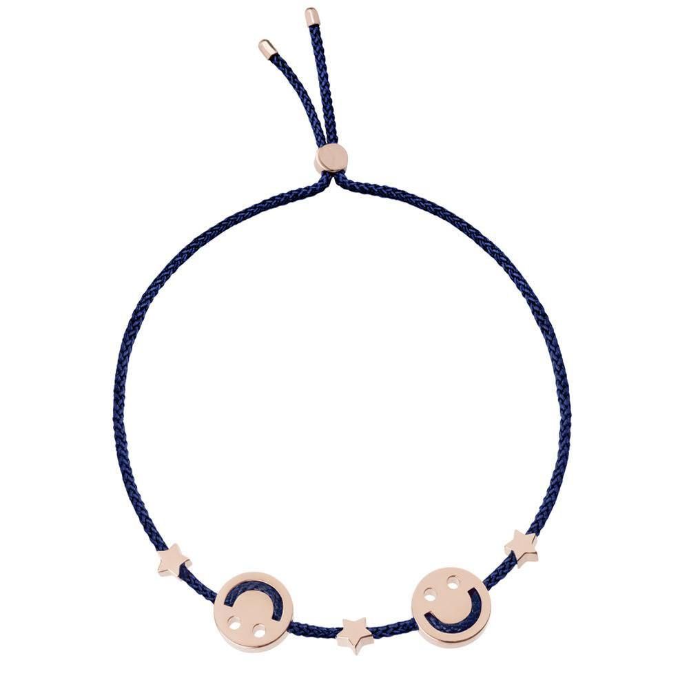 FRIENDS Happy 2 Star / Red 18K Gold Plated Bracelet