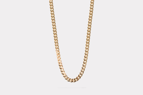 IX Chunky Curb 14K Gold  Necklace
