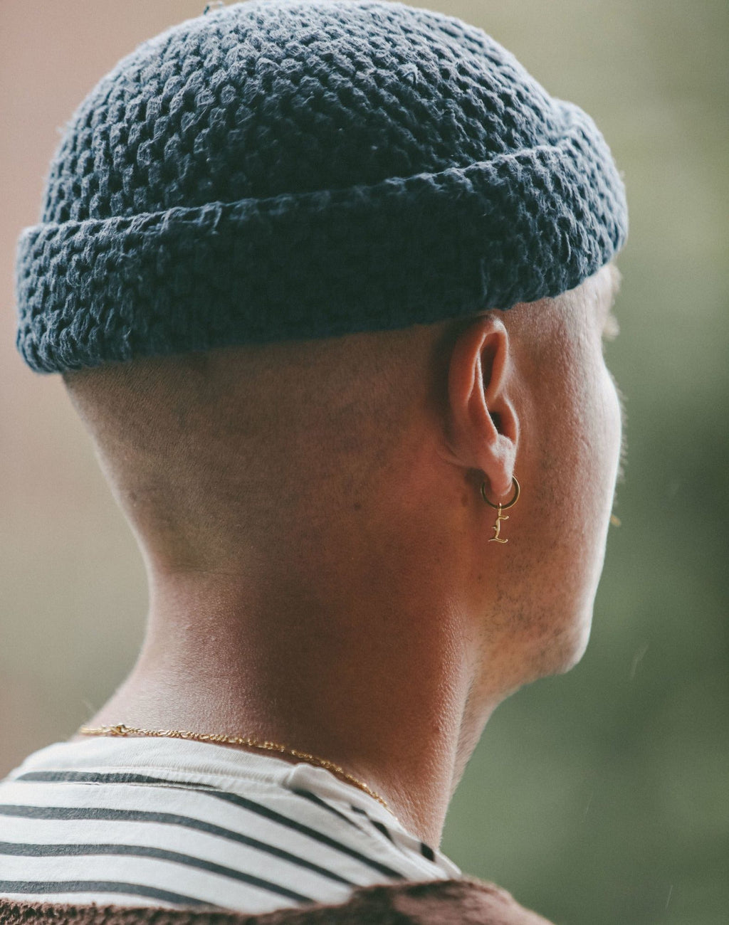 IX L Buchstabe I Anhänger I Goldplattiert 22K