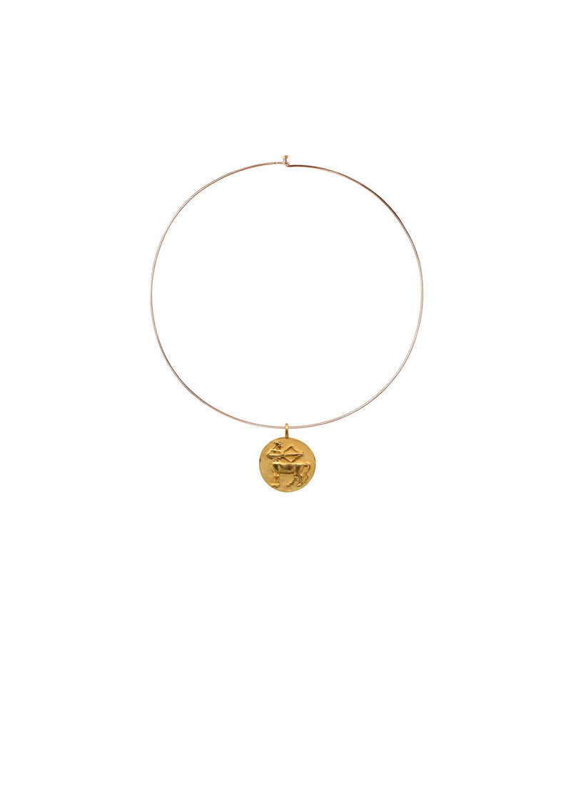 Eclipse Wire Choker-Halskette I 14K Gold, Weißgold oder Rosegold