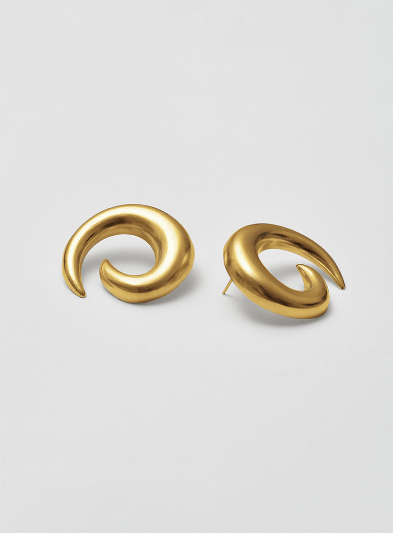 Saturn 14K Gold Plated Earrings
