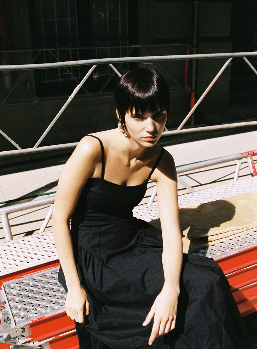 Saturn Silver Earrings