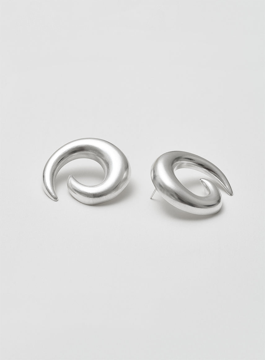 Saturn Silver Earrings
