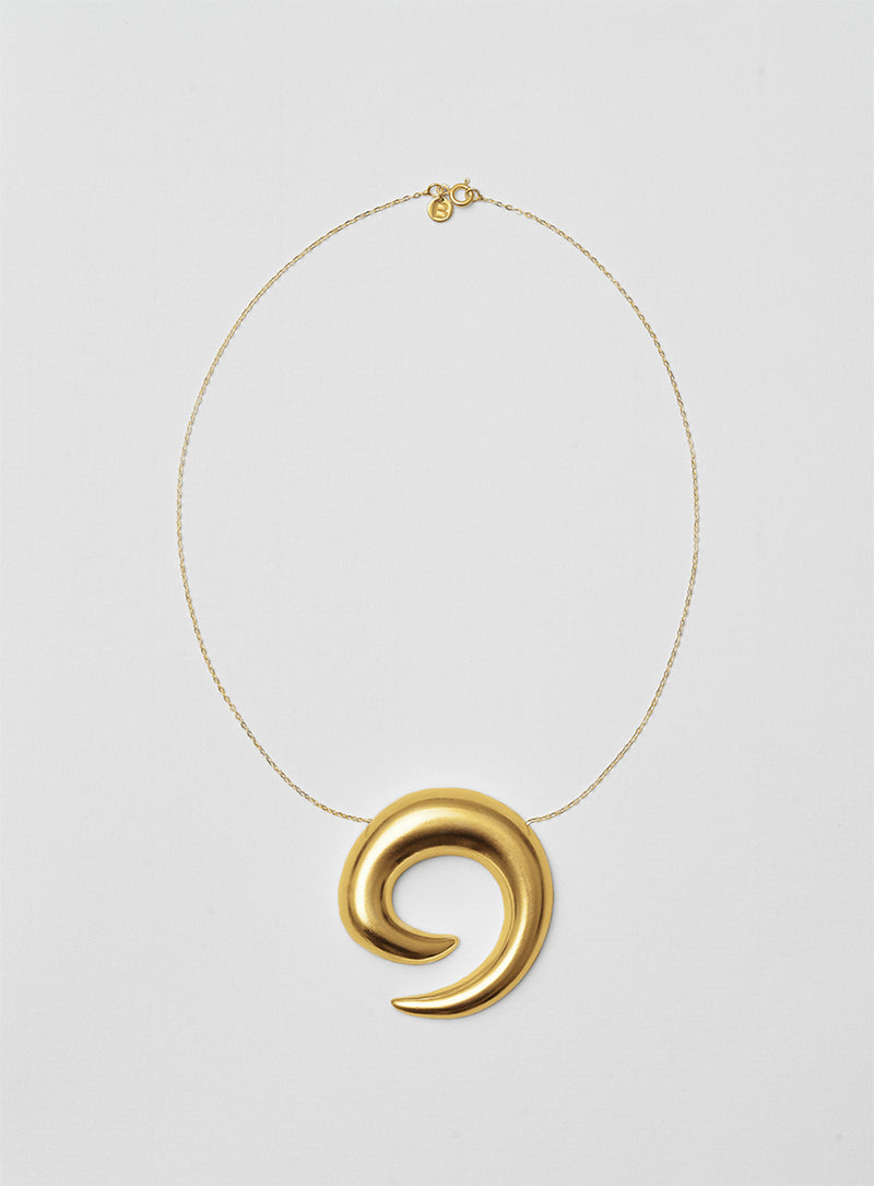 Saturn 14K Gold Plated Necklace