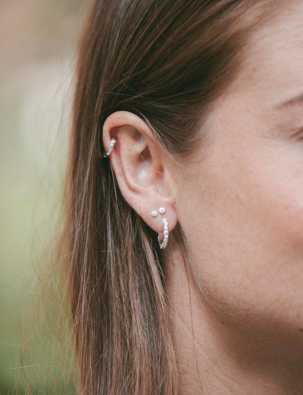 IX Cent Sølv Ørestik