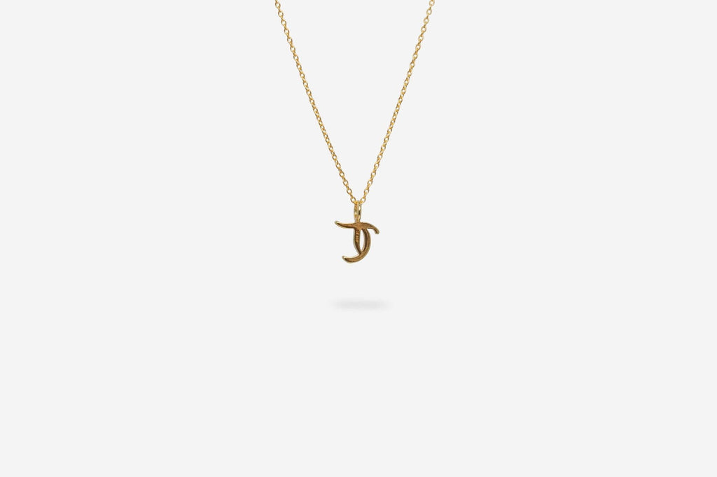 IX T 22K Gold Plated Pendant
