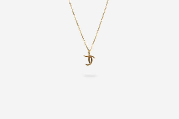 IX T 22K Gold Plated Pendant