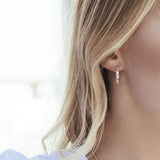 Corte Gold Plated Earrings w. Blue, White, Yellow, Purple & Pink Zirconias
