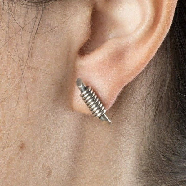 Mini Bullet Ohrringe aus Silber