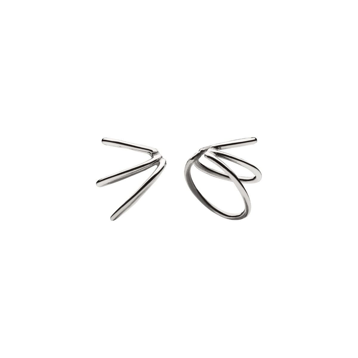 Mini Spine 2.0 Ear Cuffs Silver