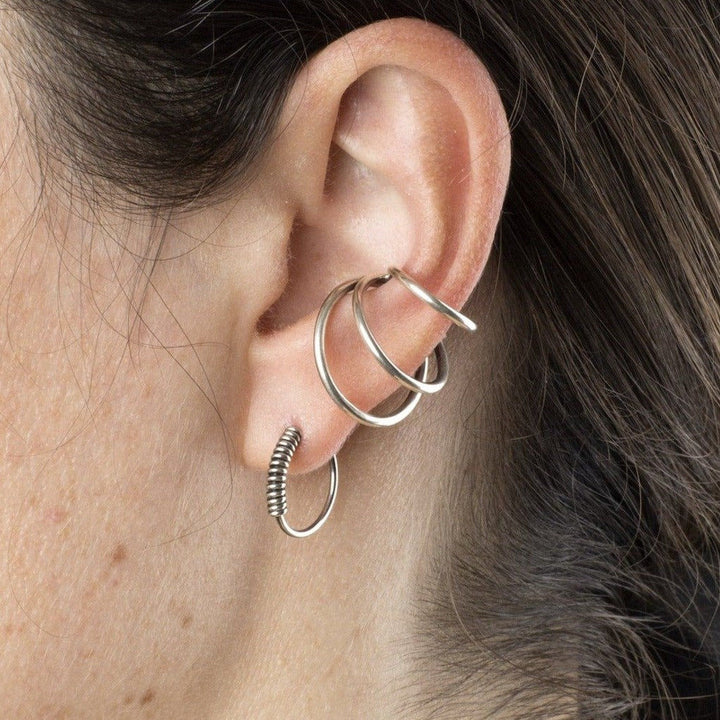 Mini Spine 2.0 Ear Cuffs Silver