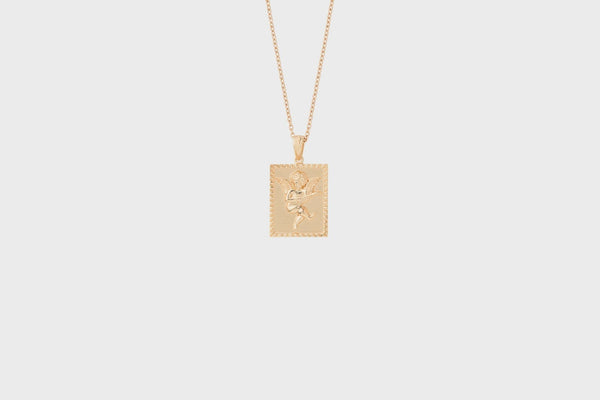 IX Angel Gold Plated  Pendant
