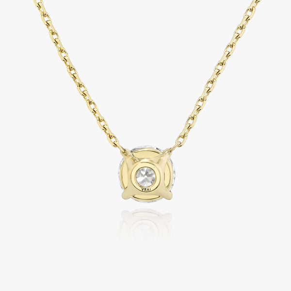 Halskette aus 14K Gelbgold I Runder Brilliant I Labor-Diamant