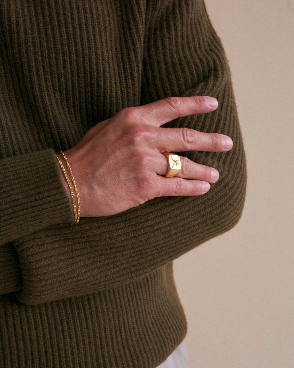 IX Curb Medi Gold Plated Bracelet