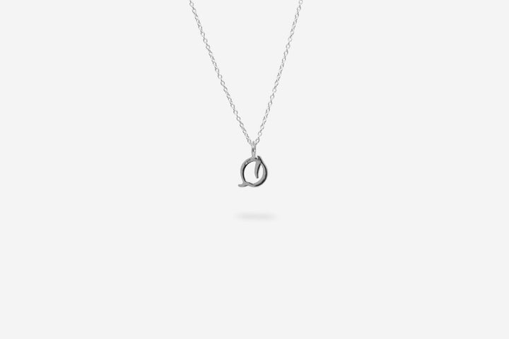 IX Q Letter Silver Pendant