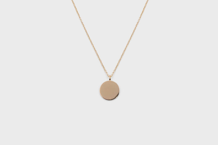 IX Round Gold Plated Pendant