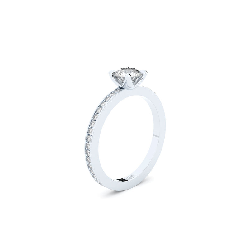 Tiny Clash Forlovelse 14K Guld Ring m. Lab-Grown Diamanter