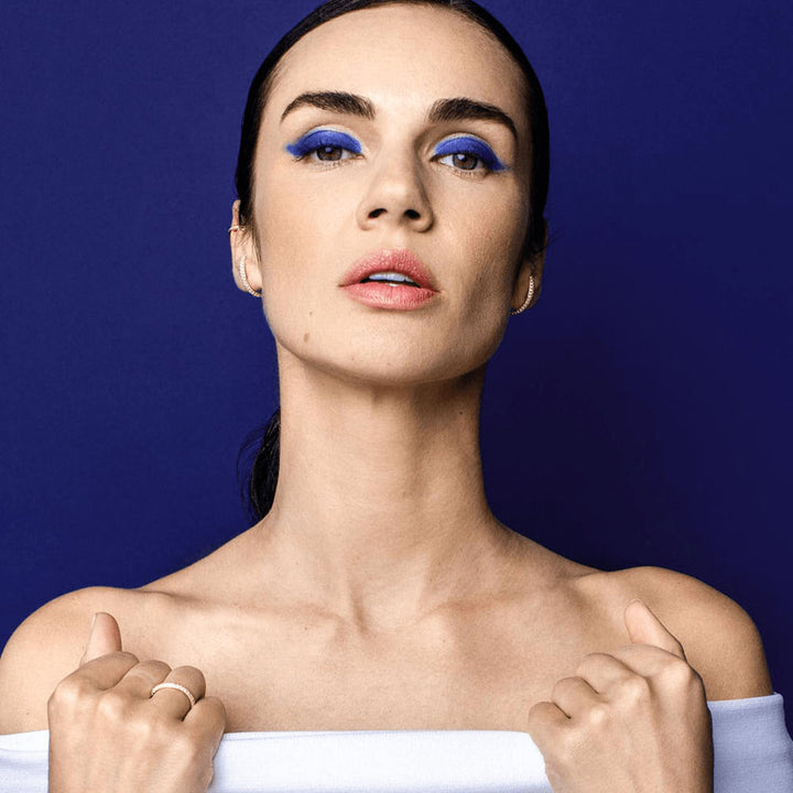 Grace three row Eternity 18K Gold Ring w. Lab-Grown Diamonds