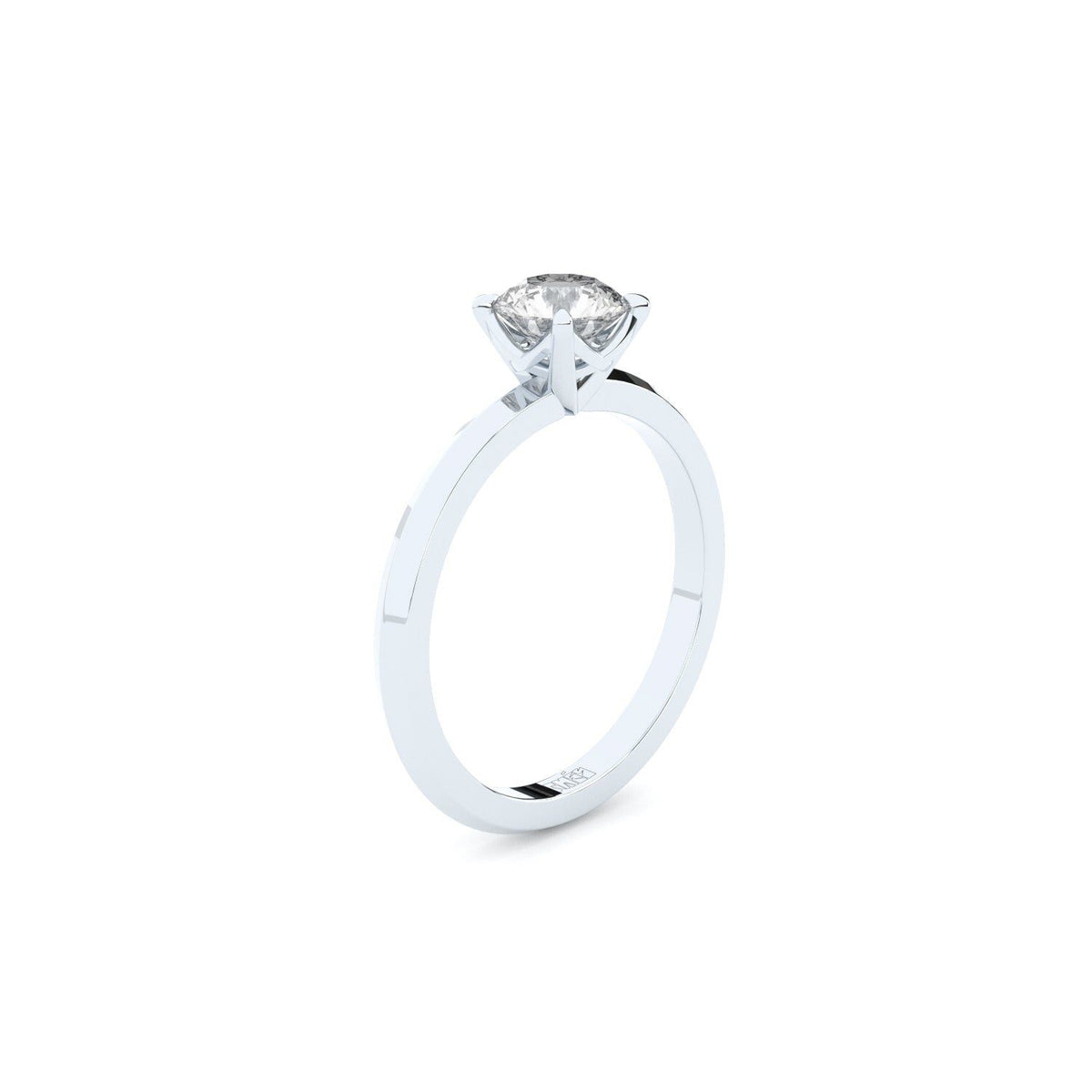 Tiny Clash Verlobungsring 14K Weißgold I 0.57 Kt. Labor-Diamanten