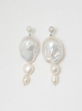 Thick Pearl Ohrring aus Silber I Perlen