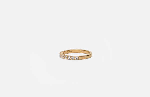 IX Princess Gold Plated  Ring