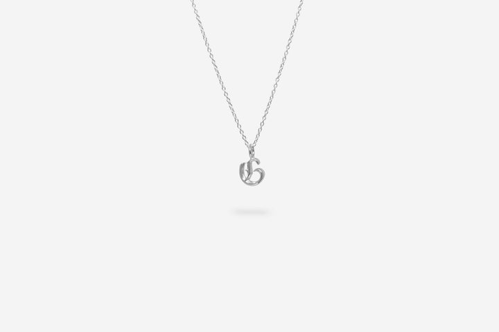 IX G Letter Silver Pendant