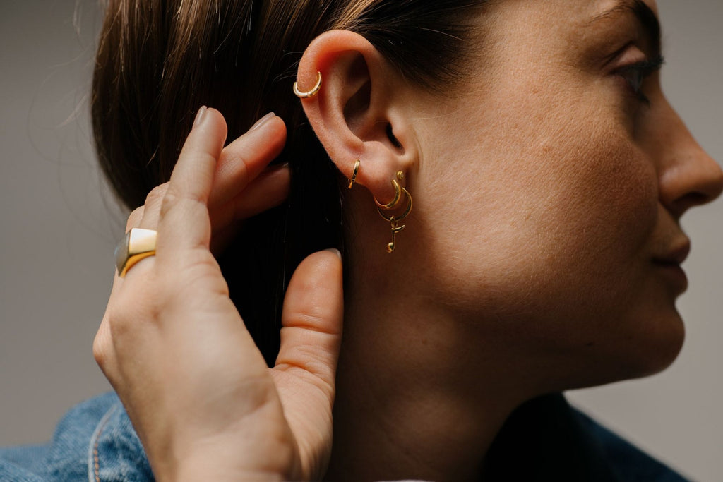 IX Billy Gold Plated Hoop