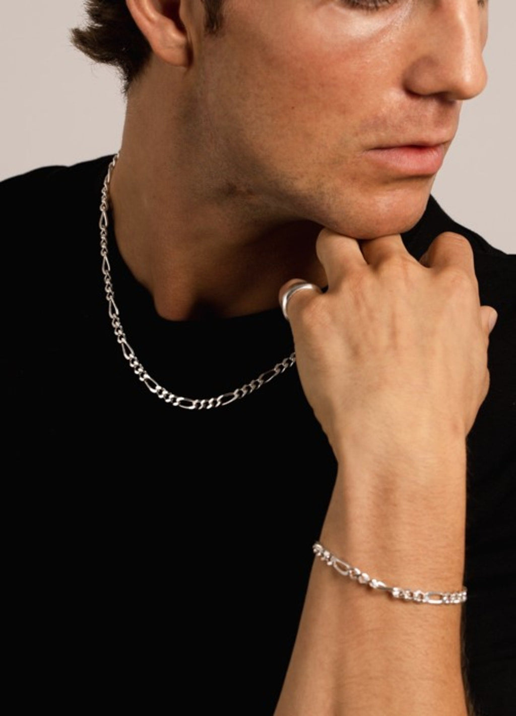 IX Figaro Silver Necklace