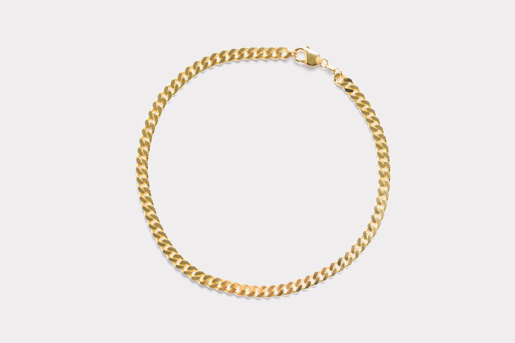 IX Curb Gold Plated Necklace