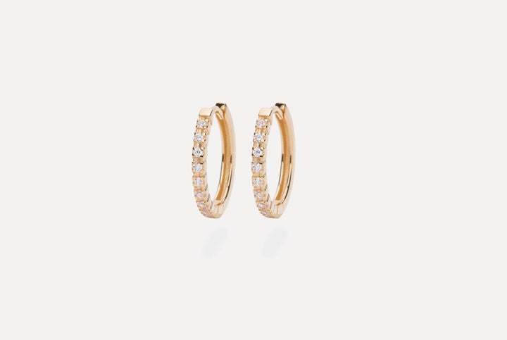 IX Eternity Gold Plated Hoops