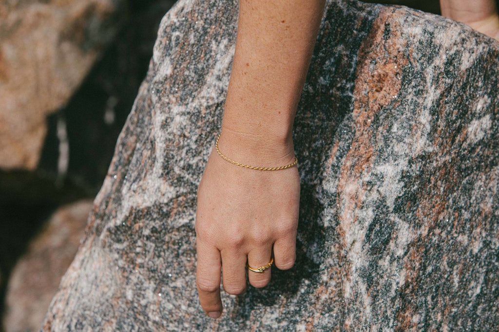 IX Rope Gold Plated Bracelet