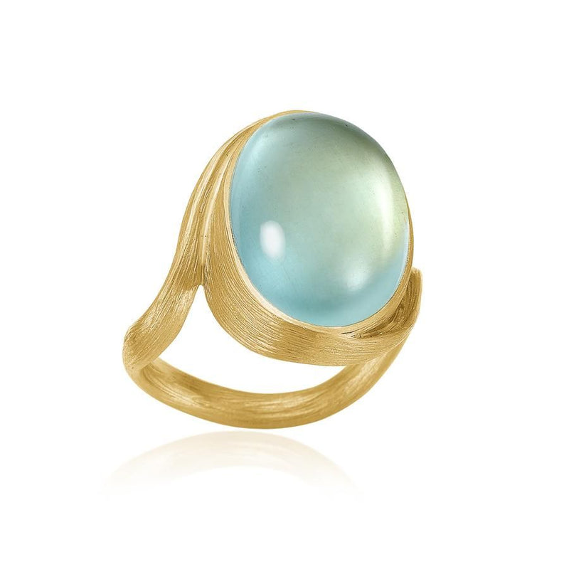 Vega 18K Gold Ring w. Aquamarine