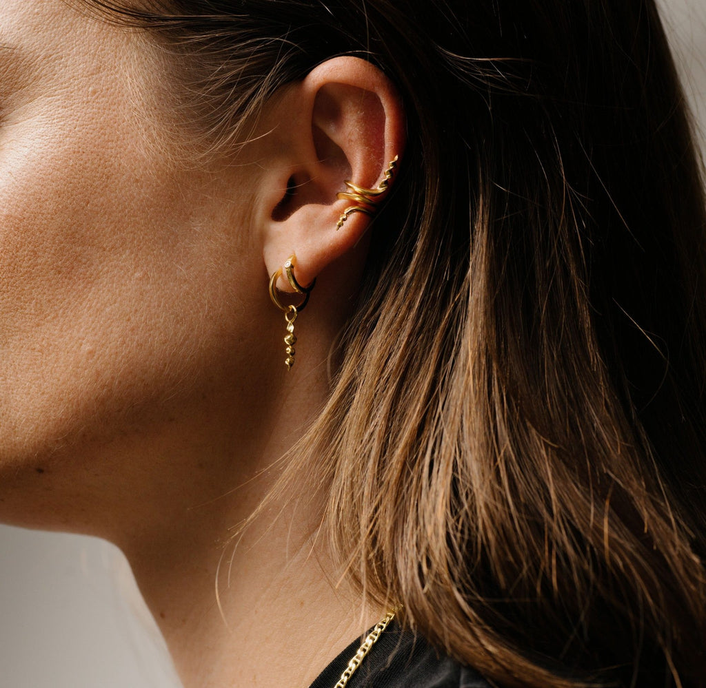 IX Conch Gold Plated Ear Cuff