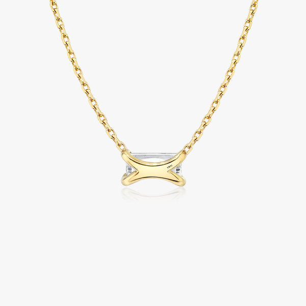 Iconic Baguette Halskette 14K Gold I Labor-Diamanten