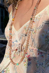 Bead collier Pearls, Blush 80 cm.