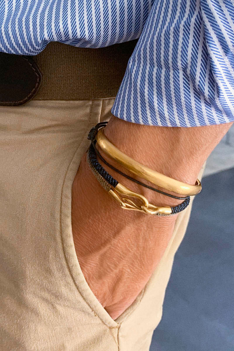 Julius men's 8 mm. 18K Gold Bangle