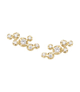 Middle Organic Nr 04 18K Gold, Whitegold or Rosegold Earrings w. Diamonds