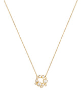 Middle Circle Nr 01 18K Gold, Whitegold or Rosegold Necklace w. Diamonds