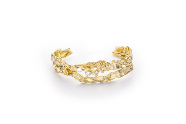 Fusion No 01 18K Gold, Whitegold or Rosegold Bracelet w. Diamonds
