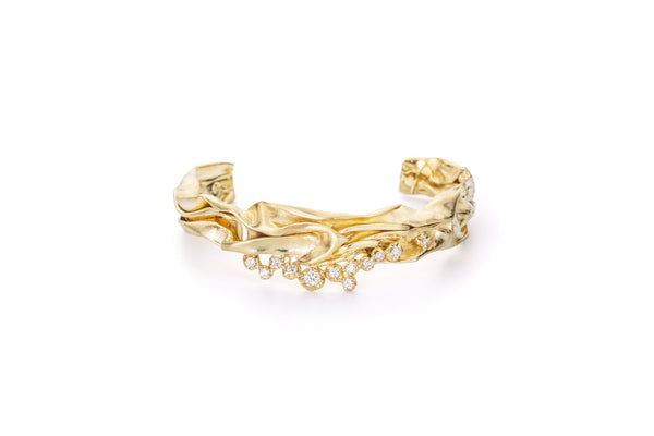 Fusion No 02 18K Gold, Whitegold or Rosegold Bracelet w. Diamonds