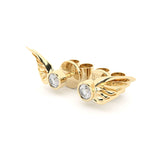 Becoming Wings 18K Gold Earrings w. Lab-Grown Diamonds