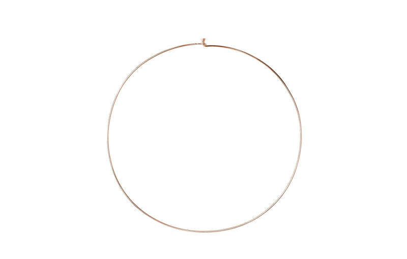 Eclipse Wire Choker 14K Guld, Hvidguld eller Rosaguld Halskæde
